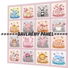 BAVLNĚNÝ PANEL - SADA 35 X 35 CM  NP-112