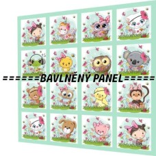 BAVLNĚNÝ PANEL - SADA 35 X 35 CM  NP-115
