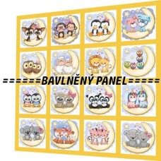 BAVLNĚNÝ PANEL - SADA 35 X 35 CM  NP-119
