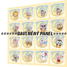 BAVLNĚNÝ PANEL - SADA 35 X 35 CM  NP-126