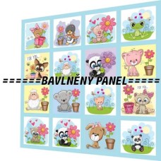 BAVLNĚNÝ PANEL - SADA 35 X 35 CM  NP-134