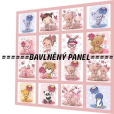 BAVLNĚNÝ PANEL - SADA 35 X 35 CM  NP-136