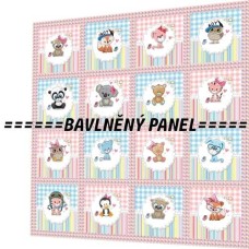 BAVLNĚNÝ PANEL - SADA 35 X 35 CM  NP-138