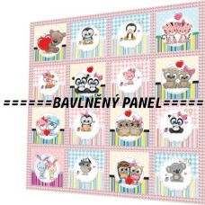 BAVLNĚNÝ PANEL - SADA 35 X 35 CM  NP-139