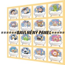 BAVLNĚNÝ PANEL - SADA 35 X 35 CM  NP-146