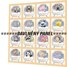 BAVLNĚNÝ PANEL - SADA 35 X 35 CM  NP-147