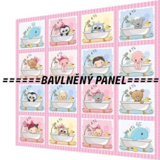 BAVLNĚNÝ PANEL - SADA 35 X 35 CM  NP-148