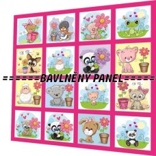 BAVLNĚNÝ PANEL - SADA 47 X 47 CM  NP-135