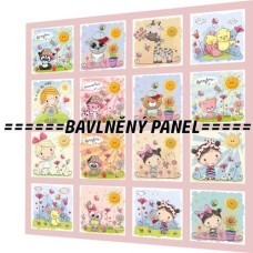 BAVLNĚNÝ PANEL - SADA 47 X 47 CM  NP-137