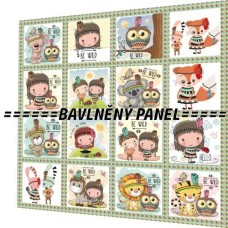 BAVLNĚNÝ PANEL - SADA 47 X 47 CM  NP-140