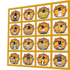 BAVLNĚNÝ PANEL - SADA 35 X 35 CM  NP-178