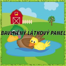 BAVLNĚNÝ PANEL - KOLEKCE NA STATKU2 - 25x25 cm 2pex3
