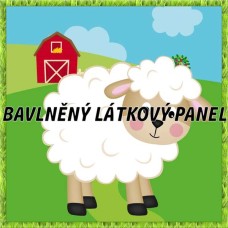 BAVLNĚNÝ PANEL - KOLEKCE NA STATKU2 - 25x25 cm 2pex8