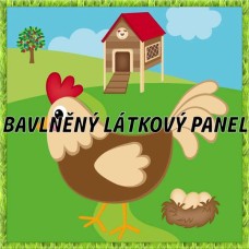 BAVLNĚNÝ PANEL - KOLEKCE NA STATKU2 - 25x25 cm 2pex11