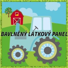 BAVLNĚNÝ PANEL - KOLEKCE NA STATKU2 - 25x25 cm 2pex13