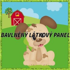 BAVLNĚNÝ PANEL - KOLEKCE NA STATKU2 - 25x25 cm 2pex14