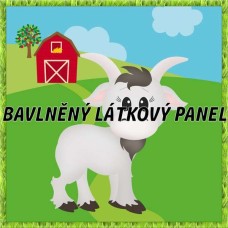 BAVLNĚNÝ PANEL - KOLEKCE NA STATKU2 - 25x25 cm 2pex15
