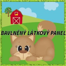 BAVLNĚNÝ PANEL - KOLEKCE NA STATKU2 - 25x25 cm 2pex16
