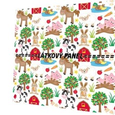 BAVLNĚNÝ PANEL - KOLEKCE NA STATKU2 - 35x35 cm 2pex24