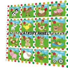 BAVLNĚNÝ PANEL - KOLEKCE NA STATKU2 - 35x35 cm 2pex SADA