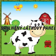 BAVLNĚNÝ PANEL - KOLEKCE NA STATKU3 - 25x25 cm 3pex1