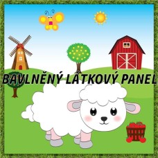 BAVLNĚNÝ PANEL - KOLEKCE NA STATKU3 - 25x25 cm 3pex4