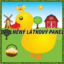 BAVLNĚNÝ PANEL - KOLEKCE NA STATKU3 - 25x25 cm 3pex8