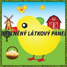 BAVLNĚNÝ PANEL - KOLEKCE NA STATKU3 - 25x25 cm 3pex9