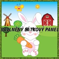 BAVLNĚNÝ PANEL - KOLEKCE NA STATKU3 - 25x25 cm 3pex10