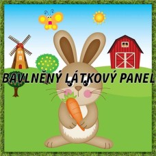 BAVLNĚNÝ PANEL - KOLEKCE NA STATKU3 - 25x25 cm 3pex14