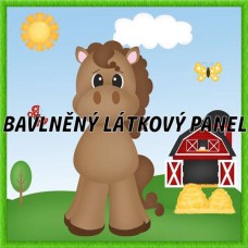 BAVLNĚNÝ PANEL - KOLEKCE NA STATKU4 - 25x25 cm 4pex1