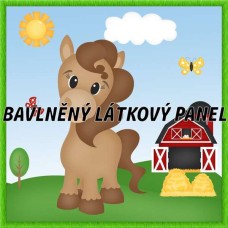 BAVLNĚNÝ PANEL - KOLEKCE NA STATKU4 - 25x25 cm 4pex2