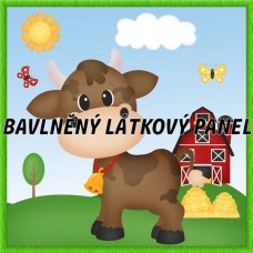 BAVLNĚNÝ PANEL - KOLEKCE NA STATKU4 - 25x25 cm 4pex4