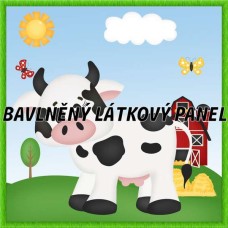 BAVLNĚNÝ PANEL - KOLEKCE NA STATKU4 - 25x25 cm 4pex7