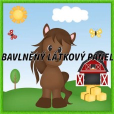 BAVLNĚNÝ PANEL - KOLEKCE NA STATKU4 - 25x25 cm 4pex12