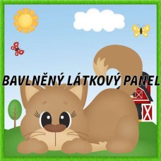 BAVLNĚNÝ PANEL - KOLEKCE NA STATKU4 - 25x25 cm 4pex13