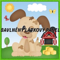 BAVLNĚNÝ PANEL - KOLEKCE NA STATKU4 - 25x25 cm 4pex14