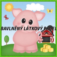 BAVLNĚNÝ PANEL - KOLEKCE NA STATKU4 - 25x25 cm 4pex15