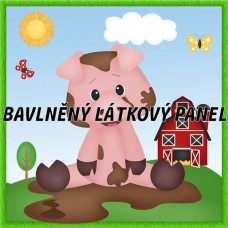 BAVLNĚNÝ PANEL - KOLEKCE NA STATKU4 - 25x25 cm 4pex16