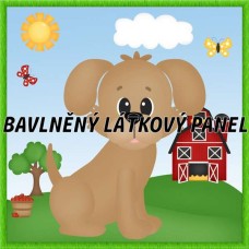 BAVLNĚNÝ PANEL - KOLEKCE NA STATKU4 - 25x25 cm 4pex18