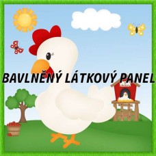BAVLNĚNÝ PANEL - KOLEKCE NA STATKU4 - 25x25 cm 4pex20