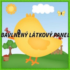 BAVLNĚNÝ PANEL - KOLEKCE NA STATKU4 - 25x25 cm 4pex23