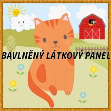 BAVLNĚNÝ PANEL - KOLEKCE NA STATKU5 - 25x25 cm 5pex3