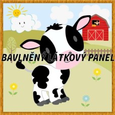 BAVLNĚNÝ PANEL - KOLEKCE NA STATKU5 - 25x25 cm 5pex4