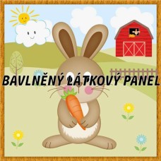 BAVLNĚNÝ PANEL - KOLEKCE NA STATKU5 - 25x25 cm 5pex7