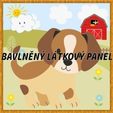 BAVLNĚNÝ PANEL - KOLEKCE NA STATKU5 - 25x25 cm 5pex8