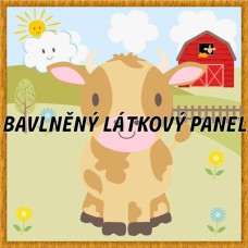 BAVLNĚNÝ PANEL - KOLEKCE NA STATKU5 - 25x25 cm 5pex9