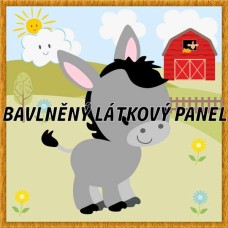 BAVLNĚNÝ PANEL - KOLEKCE NA STATKU5 - 25x25 cm 5pex10