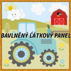BAVLNĚNÝ PANEL - KOLEKCE NA STATKU5 - 25x25 cm 5pex11
