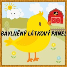 BAVLNĚNÝ PANEL - KOLEKCE NA STATKU5 - 25x25 cm 5pex14